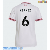 Camisa de time de futebol Liverpool Milos Kerkez #6 Replicas 2º Equipamento Feminina 2026-27 Manga Curta